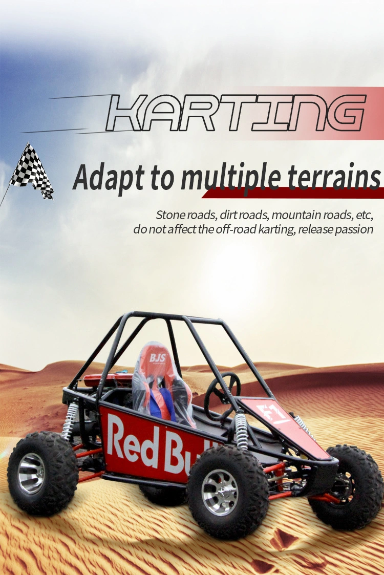 New 150cc Gasoline off Road Beach Dune Buggy Cross Adults Shaft Drive Single Seat Go Kart